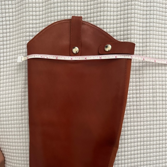 INC International Concepts Cognac Leather Knee-High Women's Riding Boots Aleah - Picture 13 of 13